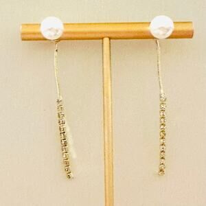 Pearl and Rhinestone Earring Jacket